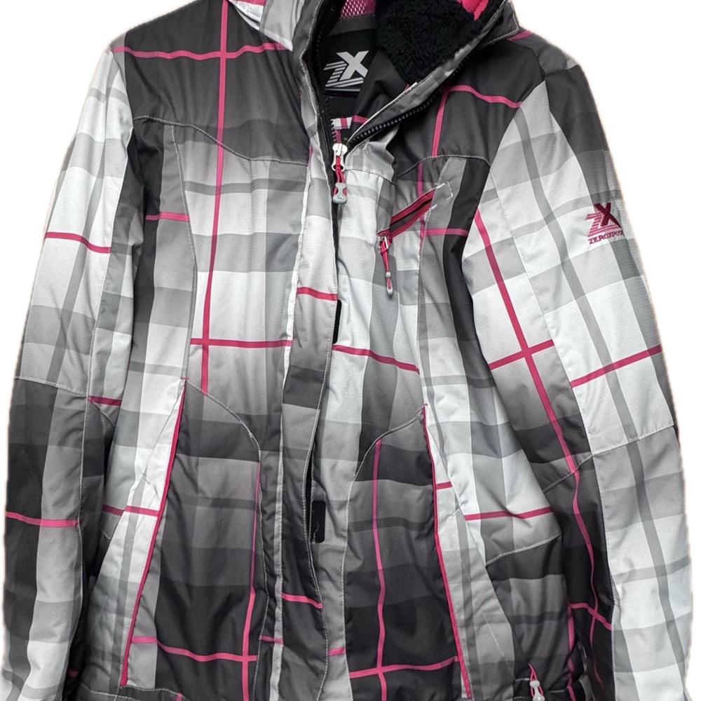 ZeroXposur Women's Ski Jacket - Gray and Pink